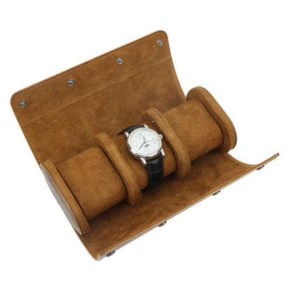 Customized Letters PU Leather Watch Roll Holder