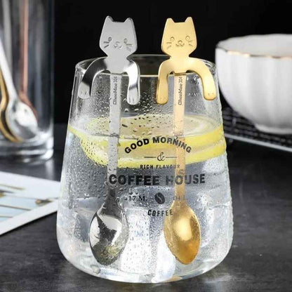 Cute Cat Shape Stainless Steel Teaspoon