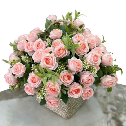 10 Heads Artificial Rose Flowers Bouquet