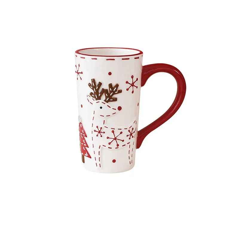 Christmas Elk Ceramic Cup