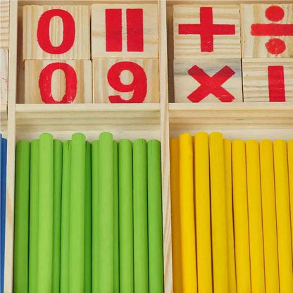 Children Math Teaching Stick Wooden Educational Toy