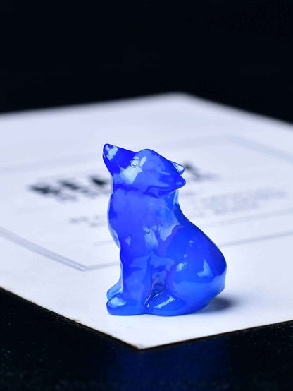 1pc Natural Crystal Wolf Figurine