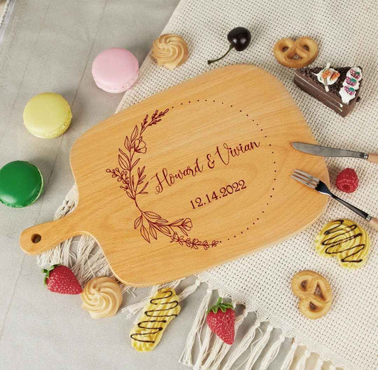 Personalized Cutting Board Charcuterie Board with Handle