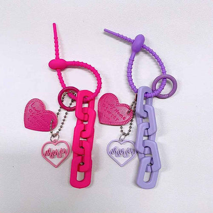 Sweet Cool Love Heart Shaped Keychain