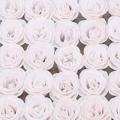 30pcs Artificial Crystal Glitter Roses Flower Bouquet