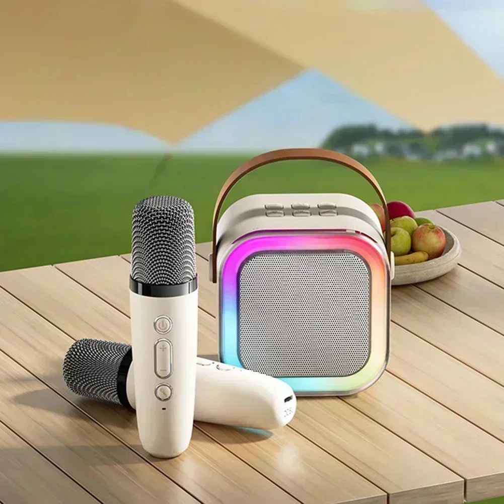 K12 Portable Bluetooth Karaoke Machine with 2 Wireless Microphones