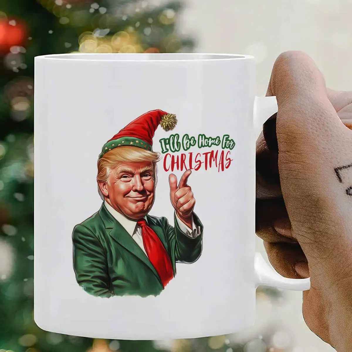 11oz Christmas Elf Ceramic Mug