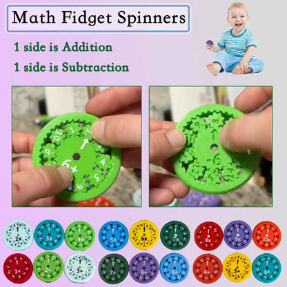 Kids 9pcs Math Fidget Spinners