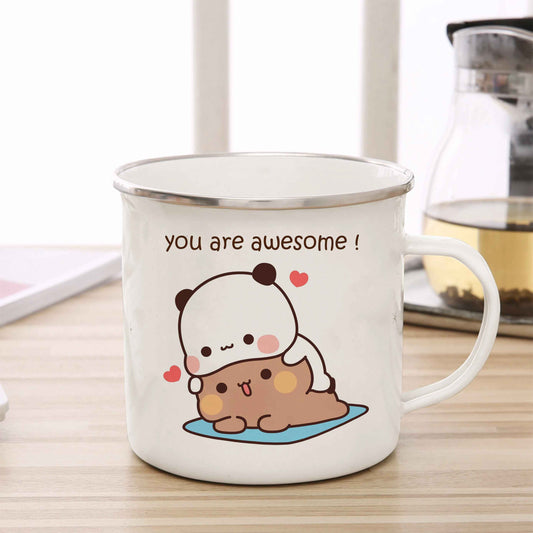 You are Awesome Cartoon Milk and Mocha Bear Mug