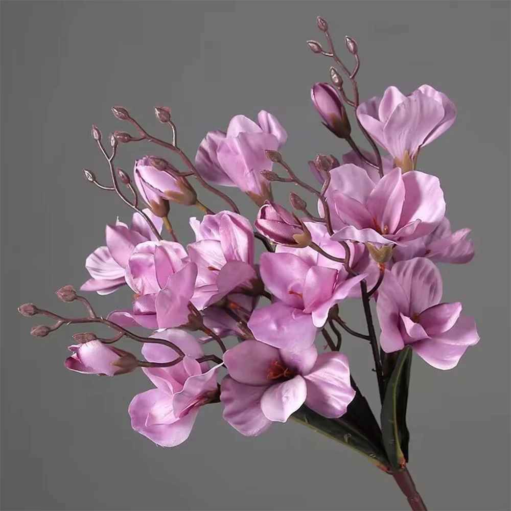 Romantic Artificial Magnolia Flowers Bouquet