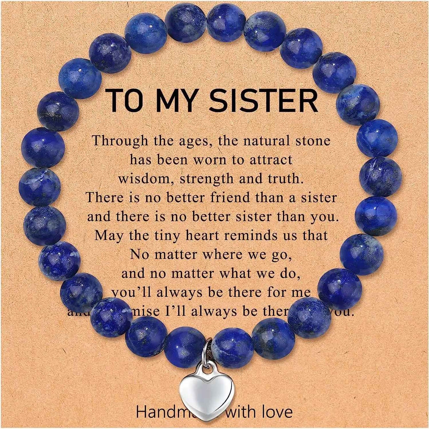 To My Sister I'll Always Be There For You Bracelet