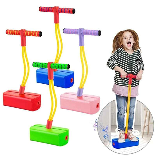 Children Foam Frog Bouncing Pogo Stick Toy