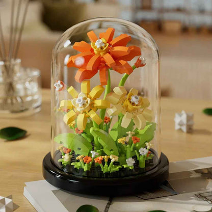 Eternal Flower Bouquet Building Blocks – Creative Home Decoration Toy for Kids Birthday Gift