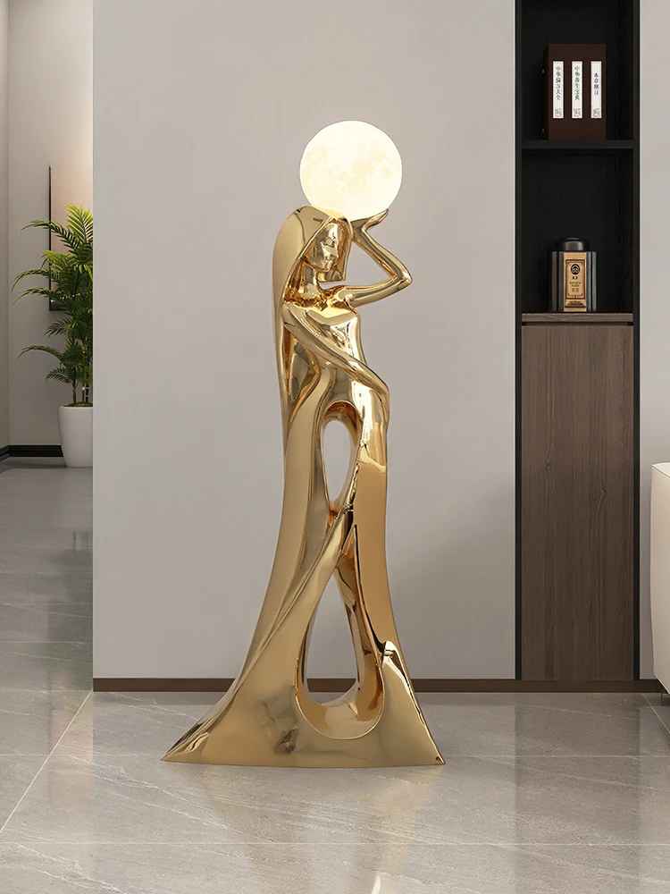 Modern Abstract Girl Art Sculpture Ornament Statue