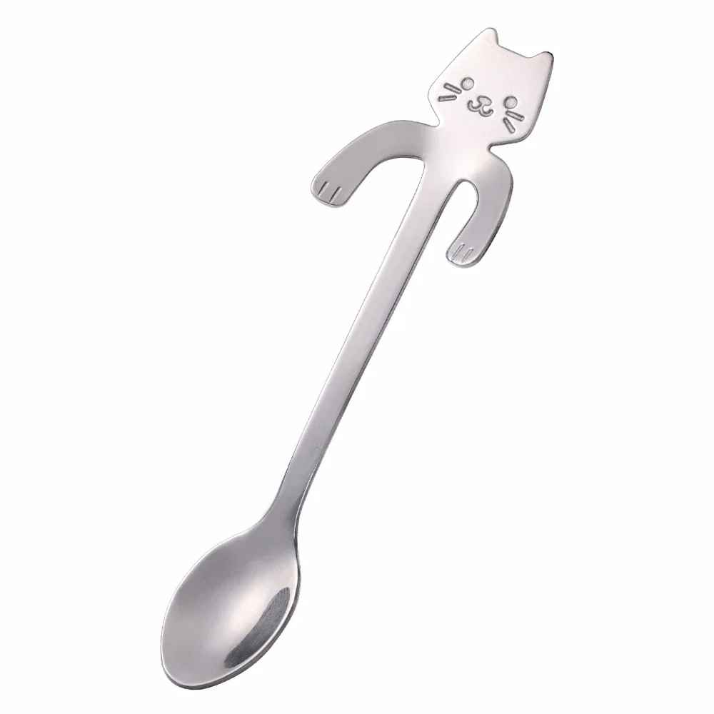 Cute Cat Shape Stainless Steel Teaspoon