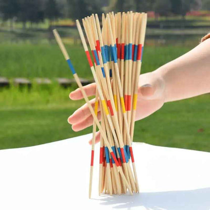 Classic Wooden Pick Up Sticks Game