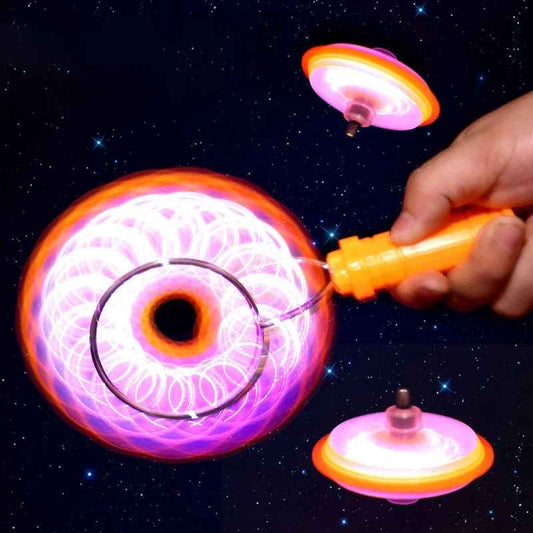 LED Magic Magnetic Orbit Spinning Top Toy