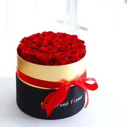 Eternal Artificial Rose Gift Box Bucket Bouquet