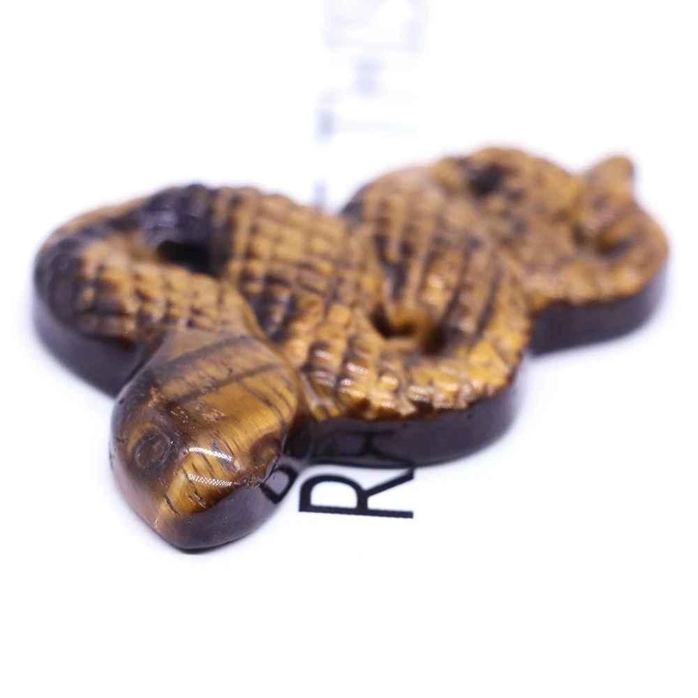 1pc Natural Stone Crystal Snake Statue Figurine