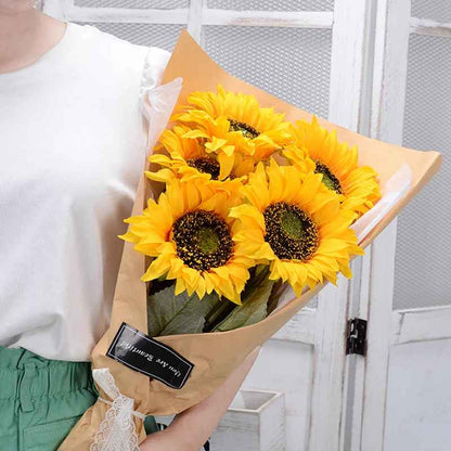 Eternal Artificial Silk Sunflower Bouquet