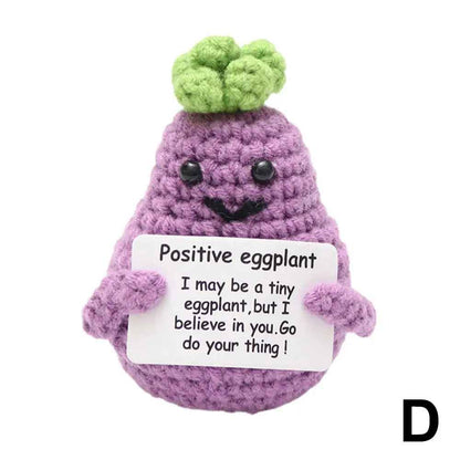 Cute Crochet Emotional Support Positive Vegetable Doll