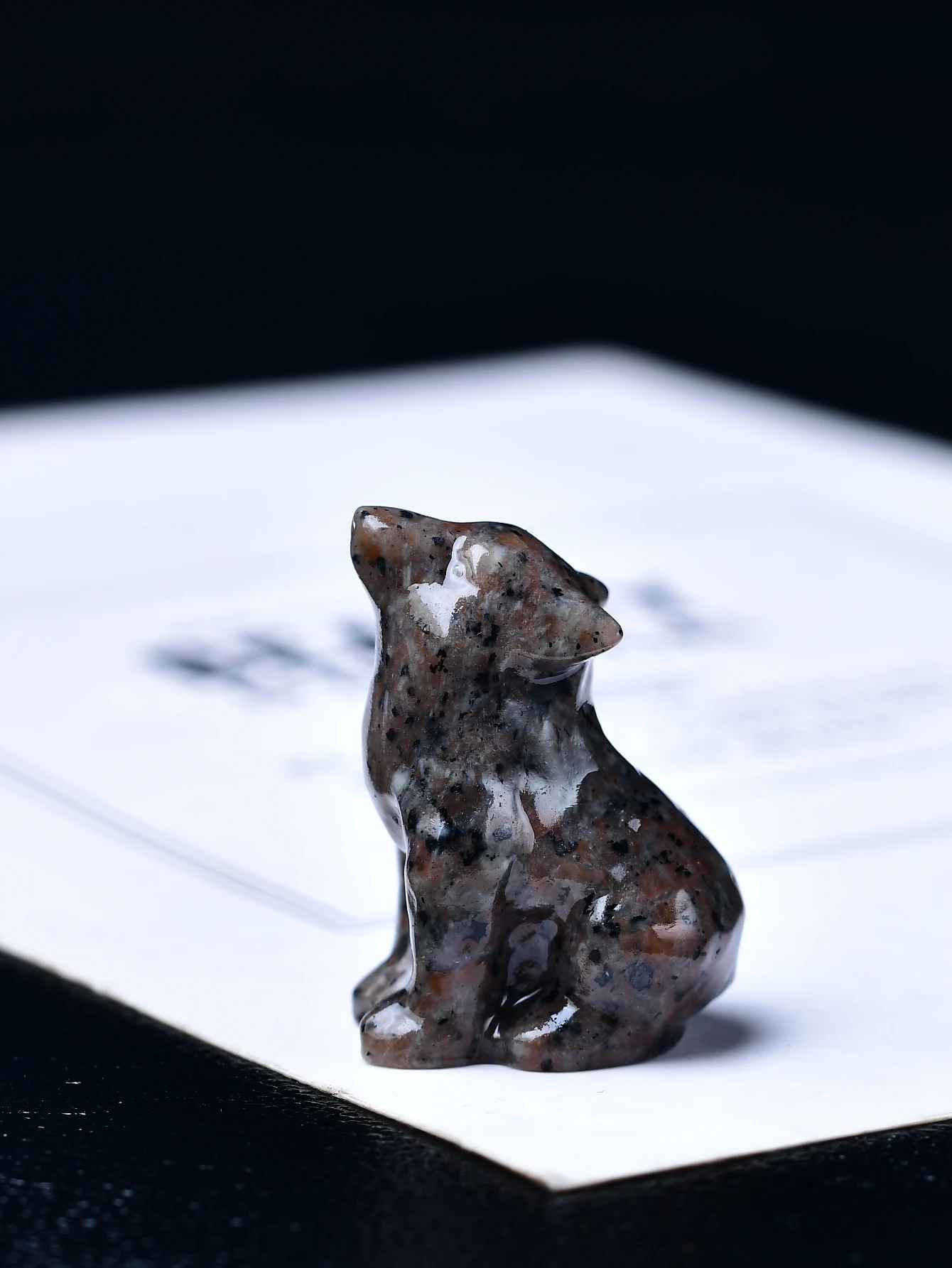 1pc Natural Crystal Wolf Figurine