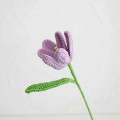 3pcs Hand-Knitted Artificial Tulips Flower Bouquet