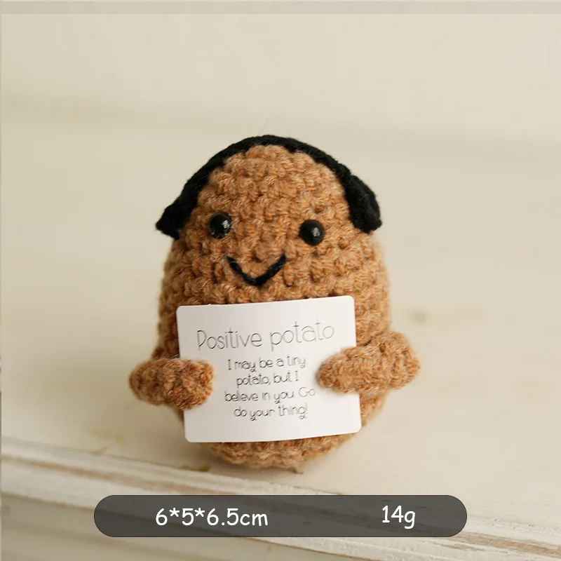 Cute Mini Handwoven Positive Energy Knitted Plush Dolls