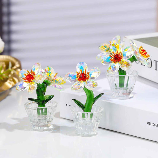 Cute Mini Crystal Flower Decoration