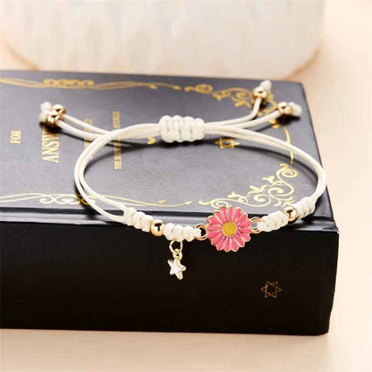 Cute Sunflower Daisy Adjustable Bracelet