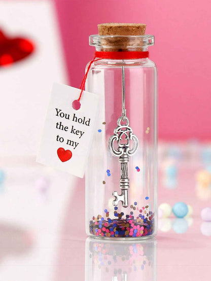 Love Wishing Bottle Cork Vial Decor