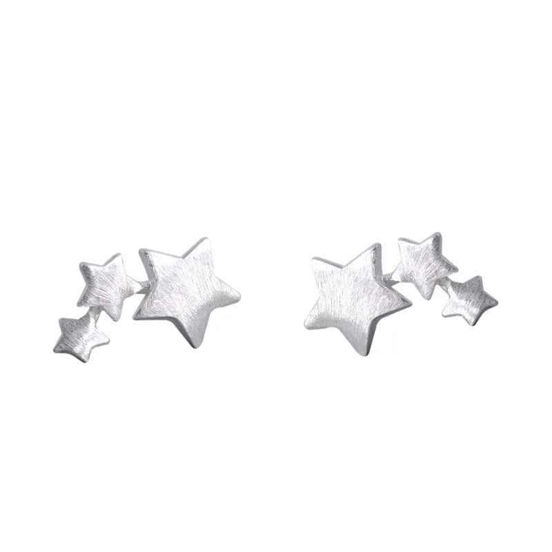 Sterling Silver Star Stud Earrings