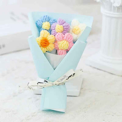 Creative Mini Knitted Flower Bouquet