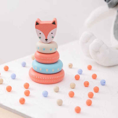 Animal Fox Stacking Tower Blocks Toy