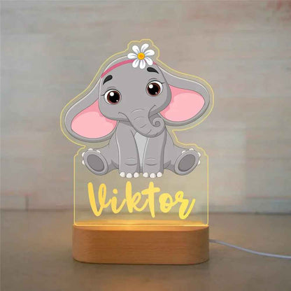 Personalized Children Animal Night Acrylic Lamp