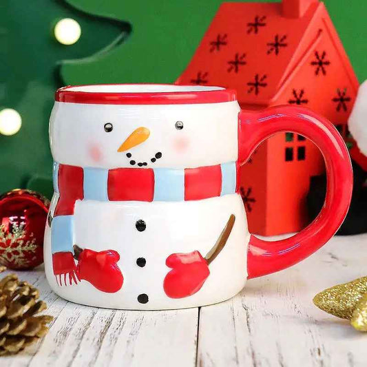 Popular Christmas Snowman Ceramic Cup