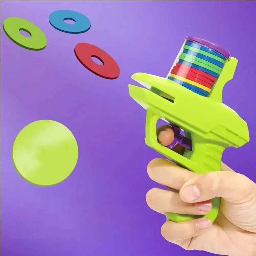 Mini Carrot Flying Disc Launcher Toy Gun