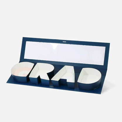 GRAD Letter Shaped Gift Box – Luxury Graduation Day Present Box