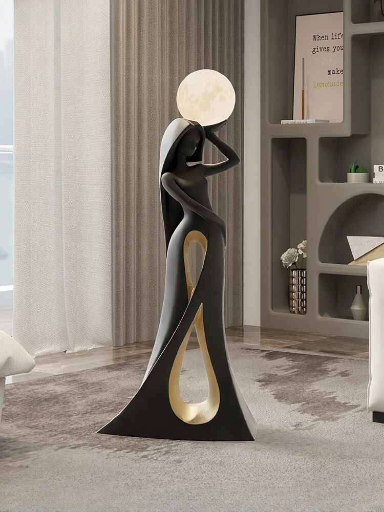 Modern Abstract Girl Art Sculpture Ornament Statue