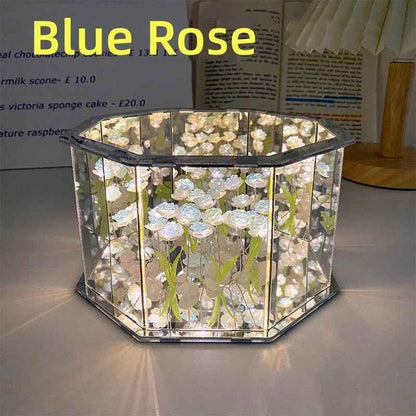 3D DIY Tulip Mirror Cube Lamp Night Light