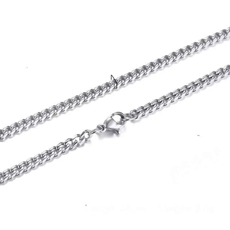 3mm Cuban Link Stainless Steel Necklace