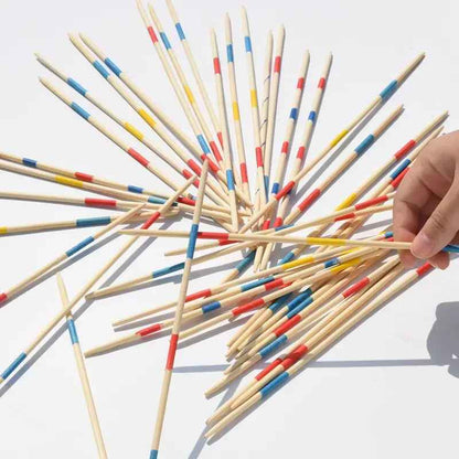 Classic Wooden Pick Up Sticks Game