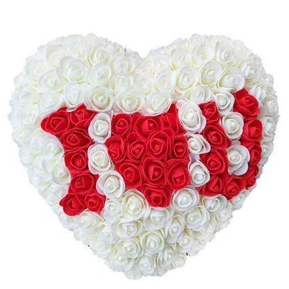 25cm Artificial Heart of Roses Decoration