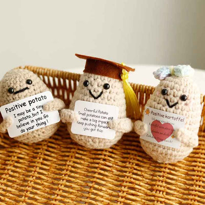 Cute Mini Handwoven Positive Energy Knitted Plush Dolls