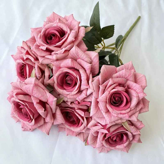 7 Head Artificial Diamond Rose Bouquet