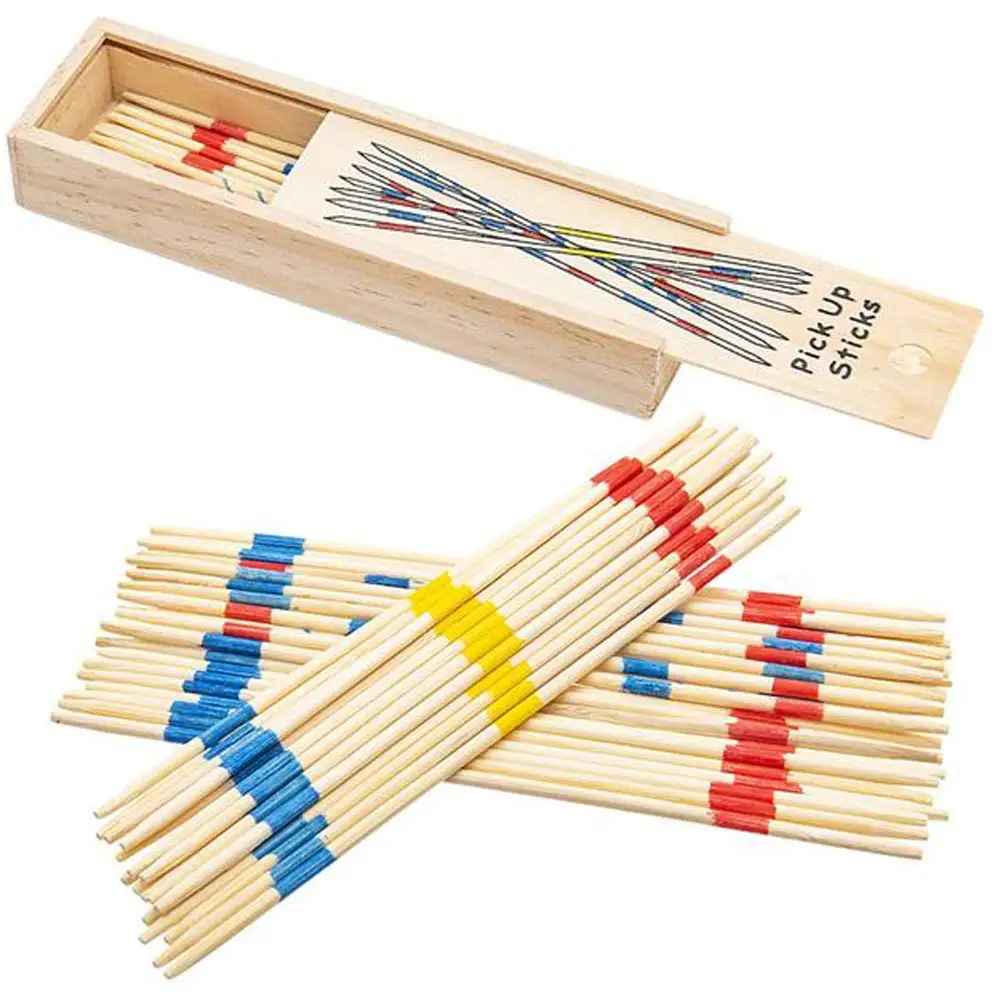 Classic Wooden Pick Up Sticks Game