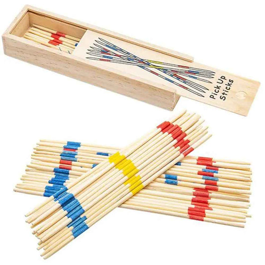 Classic Wooden Pick Up Sticks Game