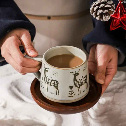 Christmas Creative Nordic Style Retro Ceramic Mug