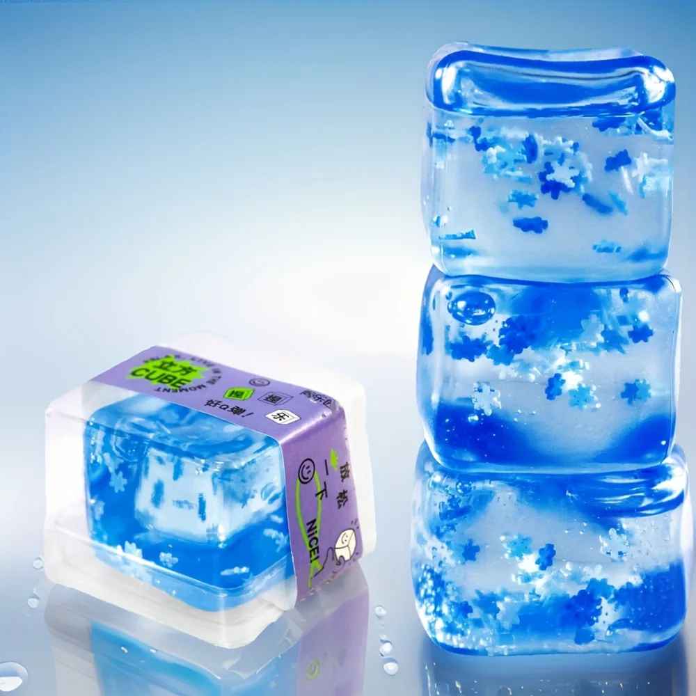 1pc Squishy Ice Cube Stress Ball