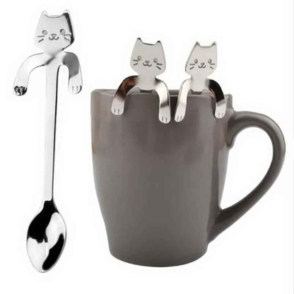 Cute Cat Shape Stainless Steel Teaspoon